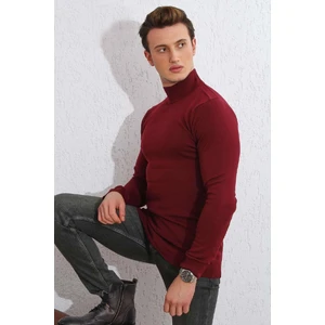 Yarım Balıkçı Slimfit Likralı Erkek Kazak
