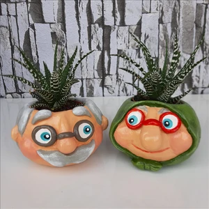 Dede-Nine Saksı Set Ikili Yeşil