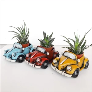 Vosvos Saksı Üçlü Set Sarı-Mavi-Bordo