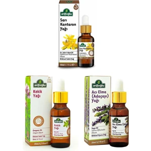Ege Aromaterapi Seti: Kekik Yağı 20 ml + Acı Elma (Adaçayı) Yağı 20 ml + Sarı Kantaron Yağı 50 ml