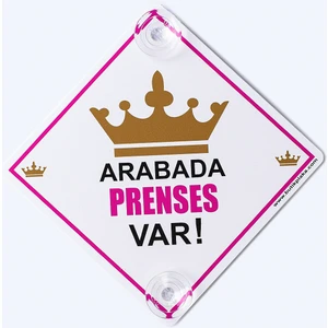 Butik Plaka Dikkat Arabada Bebek Var/ Prenses Taç Model