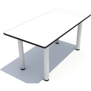 Woody Life Metal Ayaklı Dikdörtgen Beyaz Çocuk Masa 60X120
