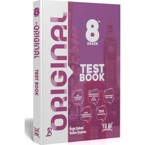 To Be Publishing 2022 Be Original 8 Grade Test Book