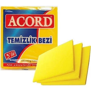 3 Lü Sarı Temizlik Bezi 35X38