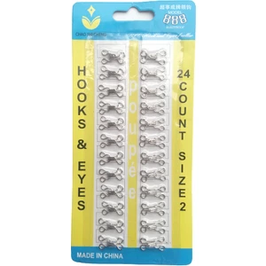 Kezban Tekstil Agraf Kopça Metal Gümüş 3 No 1 Pakette 24 Adet Karşılıklı Çift Bulunuır