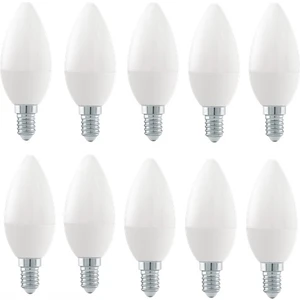 10ADET 7W Günışığı Sarı LED Mum Avize Ampulü Buji Ampul E14 Ince Duylu Ct 4079 3200 K