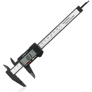 Kumpas Dijital Karbon Fiber Hassas 150 mm Kalınlık Ölçer Pil Dahil