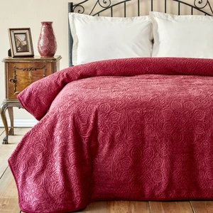 Karaca Home Scala Mürdüm Tek Kişilik Embosy Battaniye