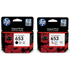 Hp 653 Renkli ve Siyah 2 Li Set Kartuş
