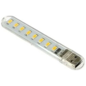 OPTANA Taşınabilir USB LED Işık Mini Flash USB Stick Light 8 LED Kamp Işığı Sarı