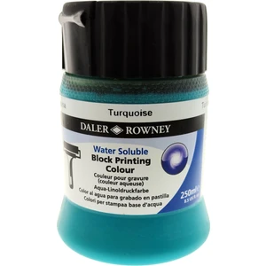 Daler Rowney Water Soluble Block Printing Su Bazlı Linol Baskı Boyası 250 ml Turquoise