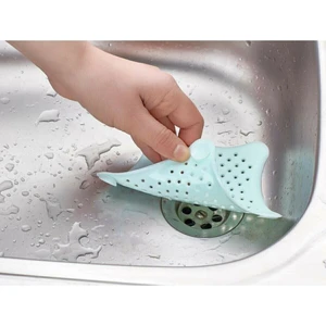Pratik Mağazam  Vantuzlu Silikon Kaymaz Lavabo Süzgeci Yıldız Lavabo Süzgeci