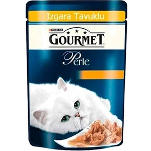 Purina Gourmet Perle Izgara Tavuklu Pouch Yetişkin Kedi Yaş Maması 24 x 85 G