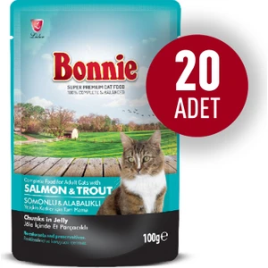 20 Adet Pouch Yetişkin Kedi Maması Somon 85 gr