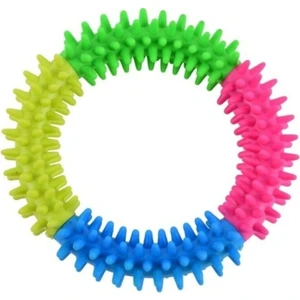 Dream Plus Renkli Köpek Isırma Çemberi Silikon Oyuncak 9,5 cm