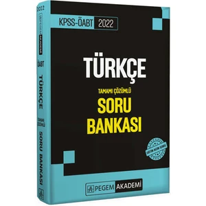 Pegem Akademi Yayıncılık 2022 KPSS ÖABT Türkçe Soru Bankası