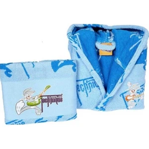 Çocuk Bornozu Free Set Bugs Bunny Galaxy Mavi 11-12 Yaş