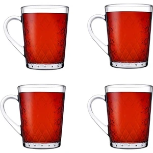 4 Adet Paşabahçe Ruby Kulplu Bardak