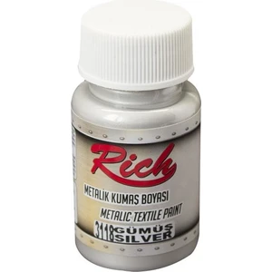 Metalik Kumaş Boyası 50 Cc. 3118 Gümüş