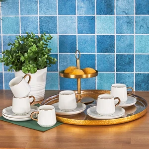 Kıymet 6 Kişilik Kahve Fincan Takımı 90 ml