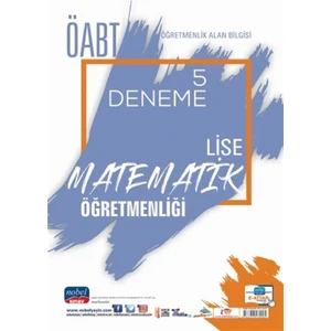 Nobel Sınav Yayınları 2021 ÖABT Öğretmenlik Alan Bilgisi Lise Matematik Öğretmenliği 5 Deneme