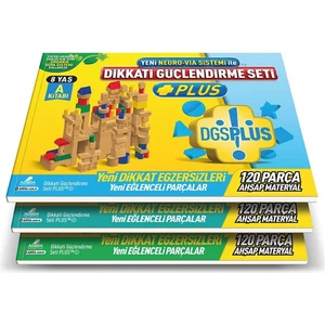 Adeda Yayıncılık Dikkati Güçlendirme Seti Plus (3 Kitap Materyalsiz - 8 Yaş) - Osman Abalı