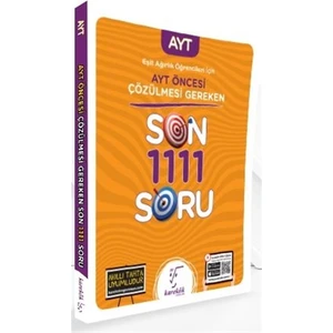 Karekök Yayıncılık 2021 Eşit Ağırlık Öğrencileri Için AYT Öncesi Çözülmesi Gereken Son 1111 Soru