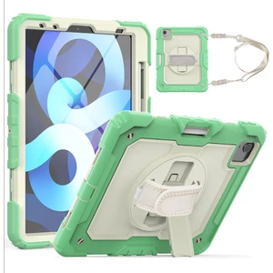 Apple iPad Pro 11 4. Nesil 3. Nesil 2022 2021 Kılıf Renkli Strap Zırh Case A2377 A2459 A2301 A2460