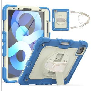 Apple iPad Air 5 Air 4 10.9" Kılıf Renkli Strap Zırh Case A2072 A2316 A2324 A2325 A2588 A2589 A2591