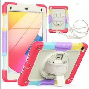 Apple iPad 5. Nesil 9.7" Kılıf Renkli Strap Zırh Case 2017 A1822 A1823