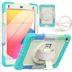 Apple iPad 5. Nesil 9.7" Kılıf Renkli Strap Zırh Case 2017 A1822 A1823