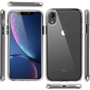 Apple iPhone Xr 6.1 Kılıf Full Şeffaf Sararmaz Kapak