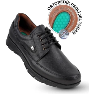 Kaptan Junior Ortapedik Topuk Masajlı Deri Kışlık Erkek Ayakkabı