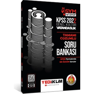 Yediiklim Yayınları 2022 KPSS Genel Kültür ÖSYM Ne Sorar Vatandaşlık Tamamı Çözümlü