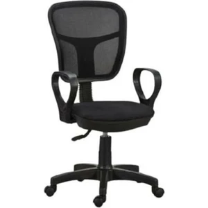 Orianna Design Siyah Fileli Kollu Personel Koltuğu Ofis Bilgisayar Koltuğu Sekreter Sandalyesi
