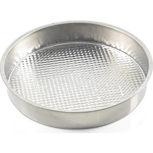 Motifli Krom Çelik Tepsi Çiğ Köfte Leğeni 44 cm No: 3