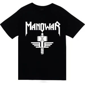 Manowar Baskılı T-Shirt