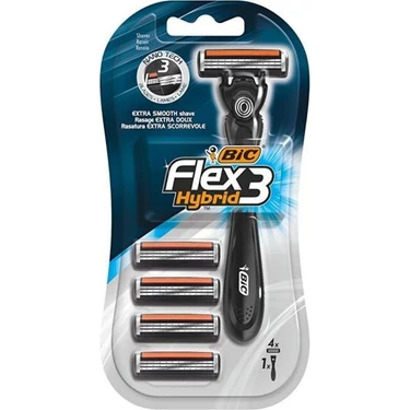 BIC Flex Hybrid Tıraş Makinesi / 4+1 Yedek