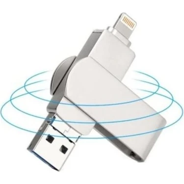 Modern Tekno Metal 3.0 64 GB Apple iPhone Uyumlu Lightning USB Ipad I-Flash Otg Flaş