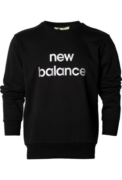 New Balance Erkek Siyah Sweatshirt MPC3110-BK