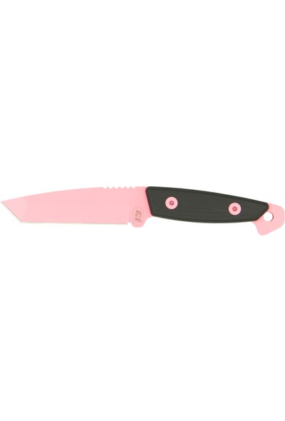 Turq Gear Wolf Tanto - Cubic G10 Black Elcik - Sleipner Pink Sherbet (Pembe Şerbet) Bıçak
