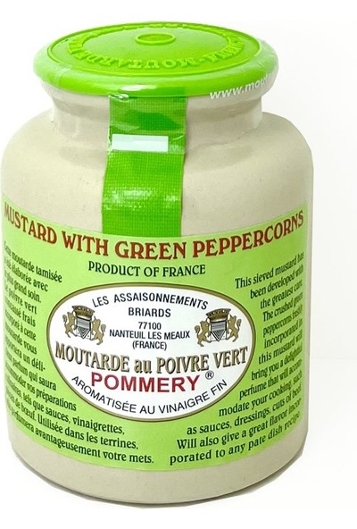 Pommery green Peppercorn Mustard (Yeşil Biber Taneli) 250G