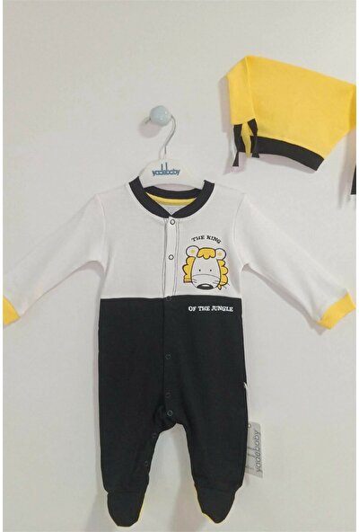 Yade Çocuk Yade Baby Şapkalı Tulum Takımı Sarı TE1006
