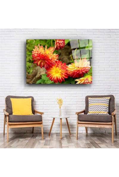 Aras Glass Art Çiçek 2 Cam Tablo