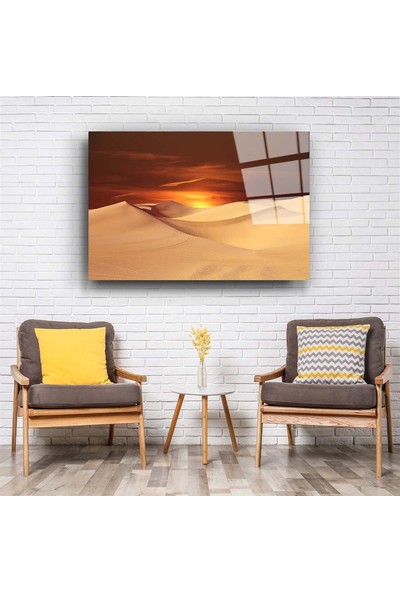 Aras Glass Art Çöl 2 Cam Tablo