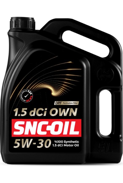 Snc Oil 1.5 Dci Own 5W 30 Motor Yağı 5 Litre Motor Yağı ( Üretim Yılı: 2022 )