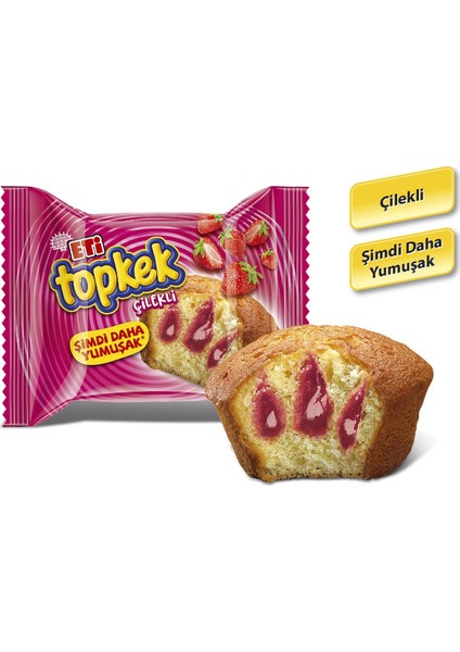 Topkek Çilekli 24 x 40 gr