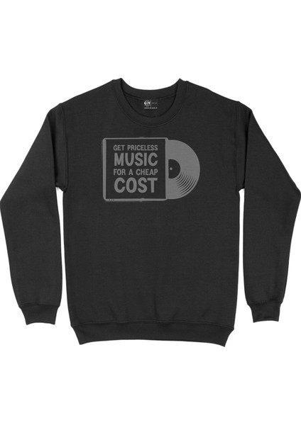 Get Priceless Music Siyah Sweatshirt