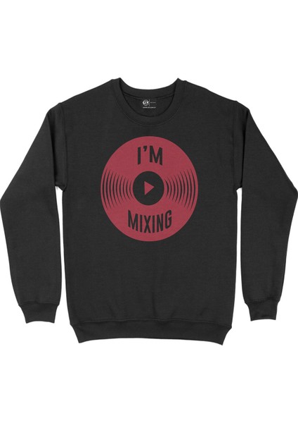 Kırmızı I Am Mixing Siyah Sweatshirt