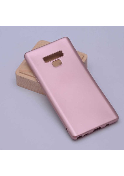 - Samsung Galaxy Note 9 - Kılıf Mat Soft Premier Silikon Kapak - Rose Gold - T5594